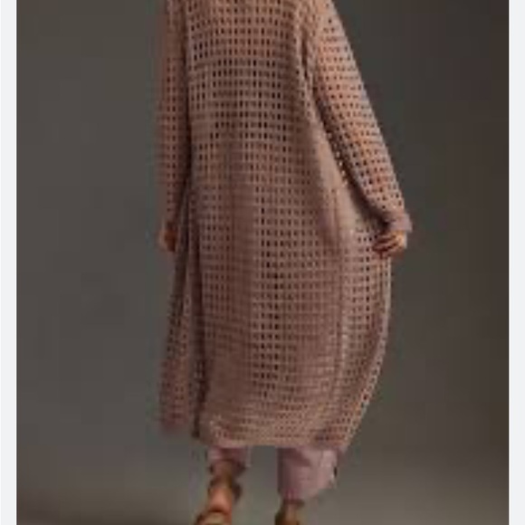 Anthropologie Sweaters - Anthropologie Taupe Open-Knit Cardigan